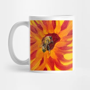 Honey Bee Sunflower Mug